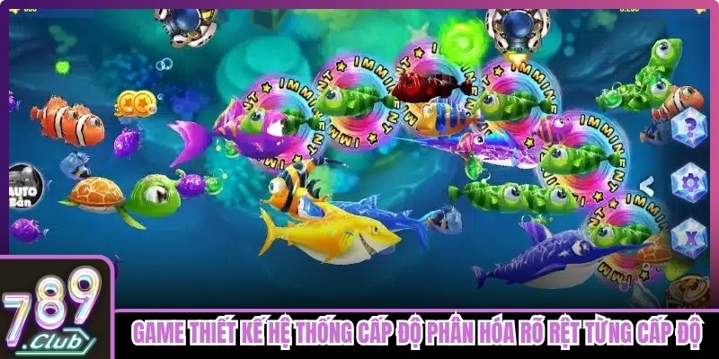 Game thiết kế hệ thống cấp độ phân hóa rõ rệt từng cấp độ