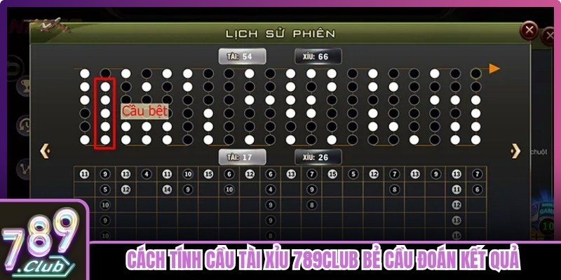 Cách tính cầu Tài Xỉu 789club bẻ cầu đoán kết quả tăng cơ hội